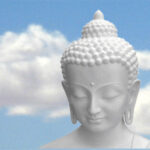 Buddha looking down from the ssky